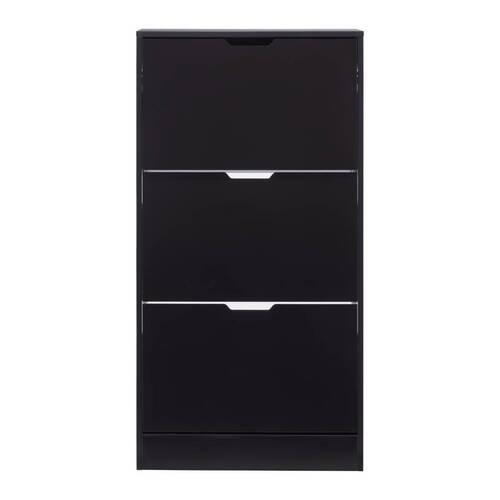 Pantofar RUDI -EXKLUSIV- - negru, Konventionell, material pe bază de lemn (60/118/24cm) - Modern Living