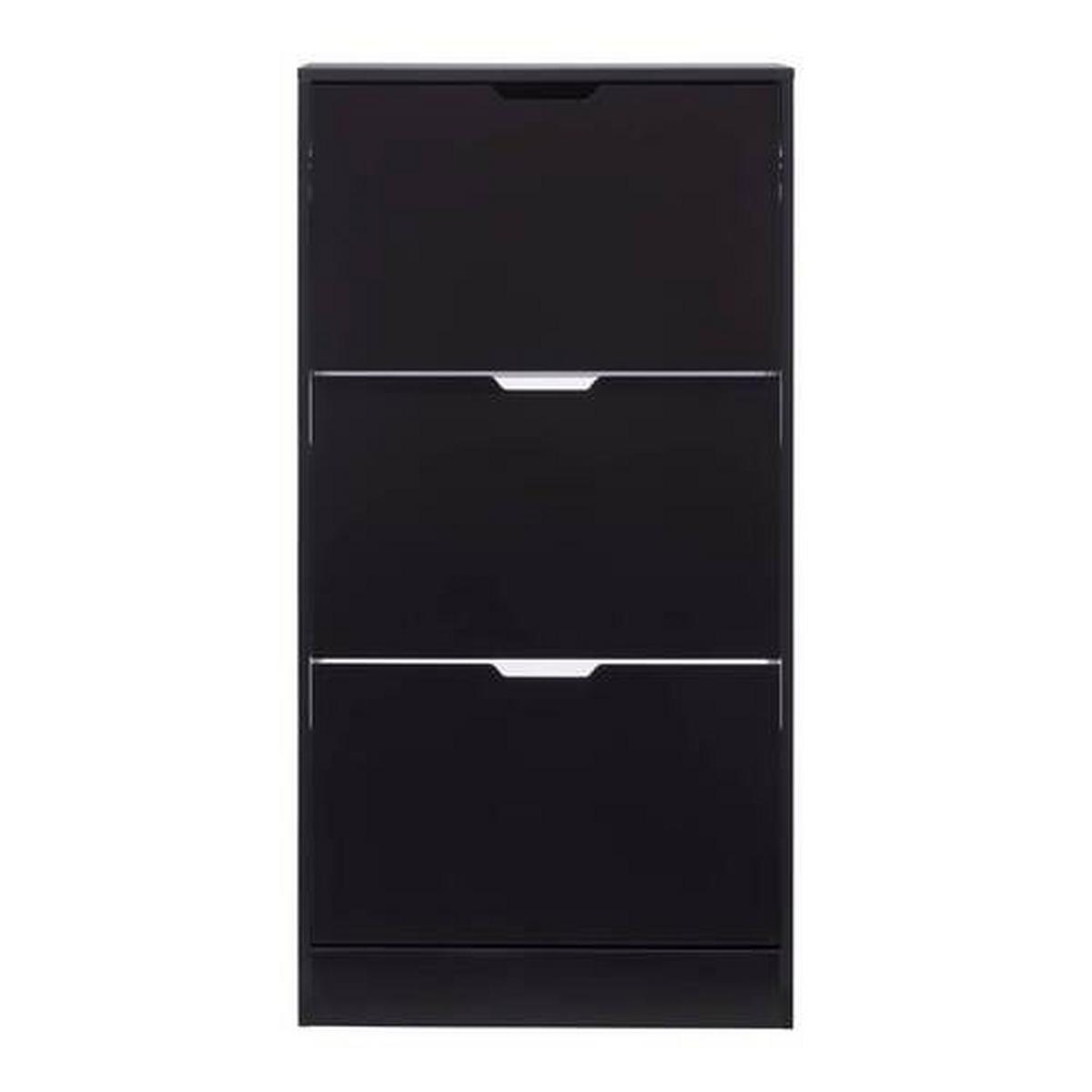 Pantofar RUDI -EXKLUSIV- - negru, Konventionell, material pe bază de lemn (60/118/24cm) - Modern Living