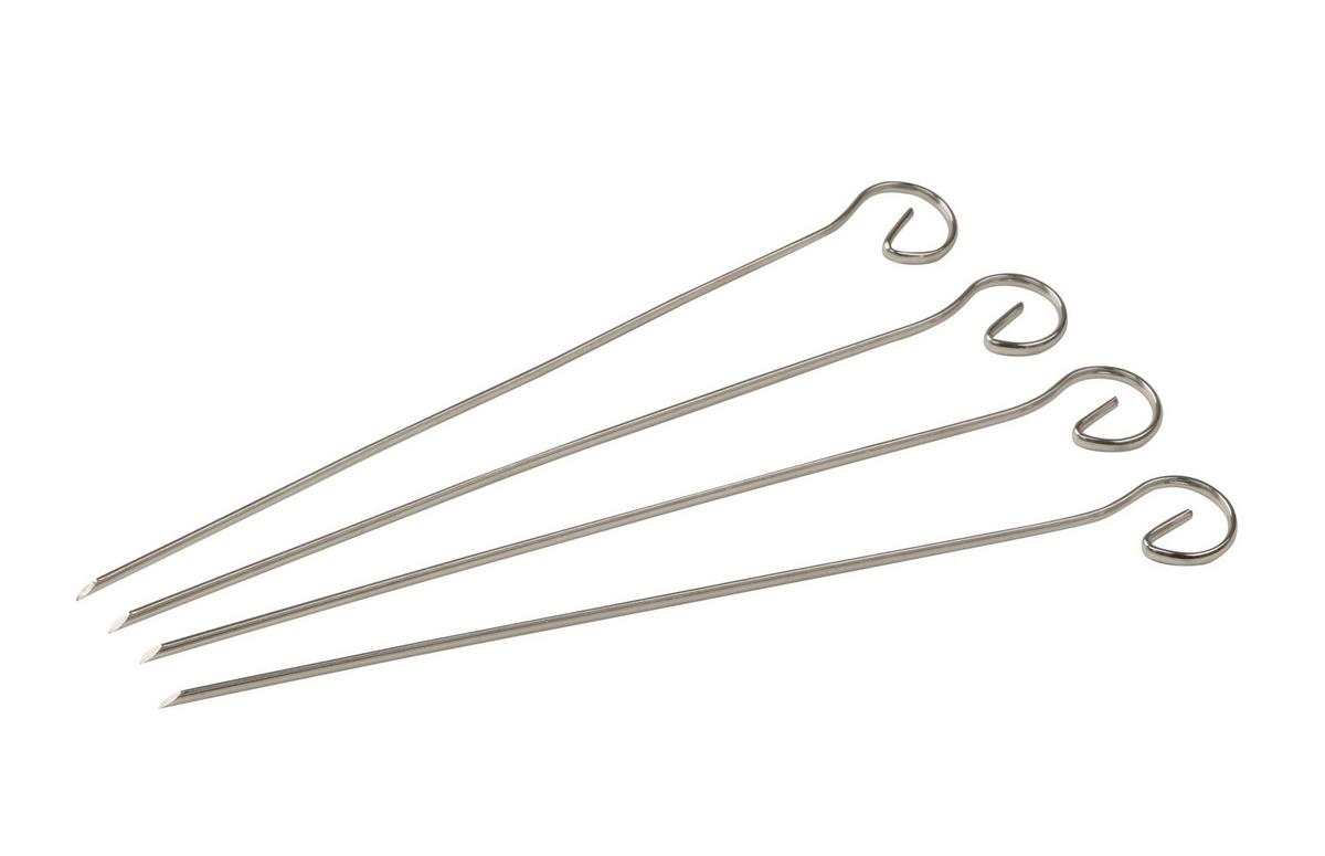 Bețe pentru frigărui Schaschlik - culoare inox, metal (21cm)