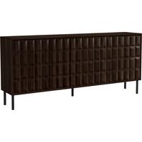 Sideboard Diamond Dunkelbraun - Dunkelbraun/Schwarz, Design, Holzwerkstoff/Metall (205/91/40cm) - Mömax