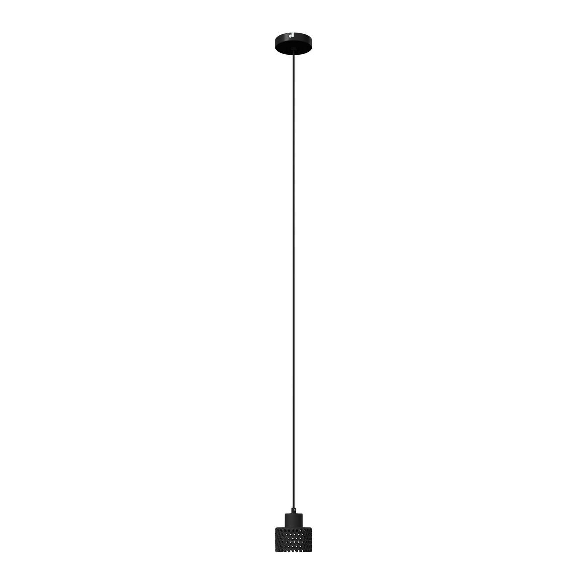 Hängeleuchte Lace Schwarz max. 40 Watt - Schwarz, MODERN, Keramik (12/167cm) - Bessagi Home