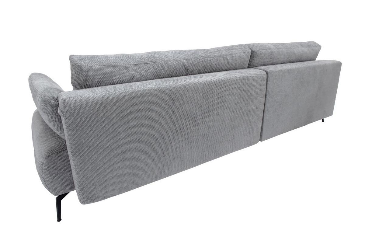 Kutna Garnitura Madison - svijetlo siva/crna, Moderno (186/92/284cm) - Modern Living