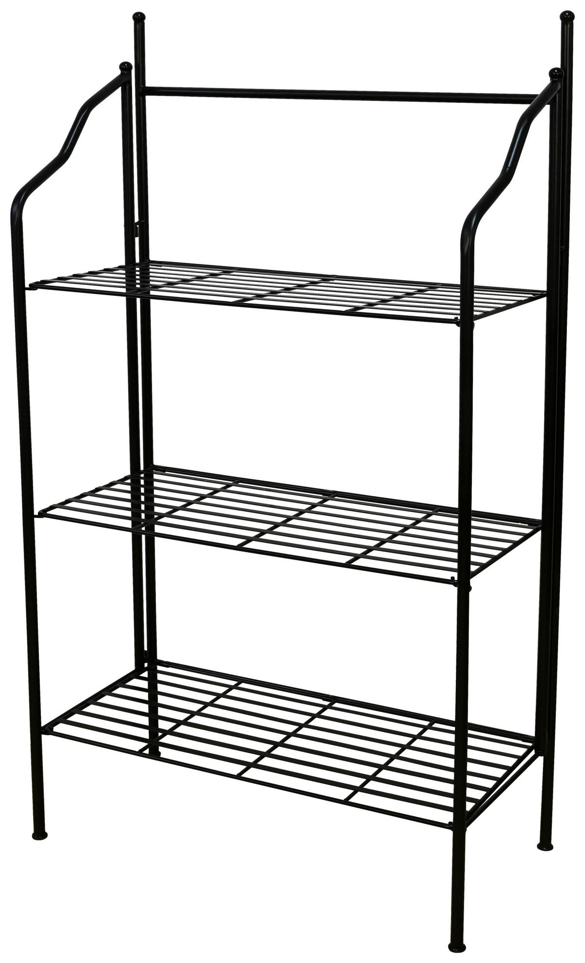 Regal Nadim, Črna - črna, Trend, kovina (55/26/110cm)