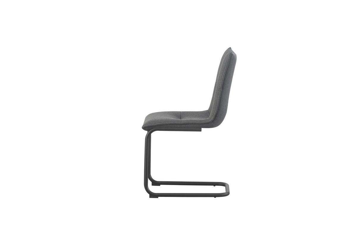 Set Nihajnih Stolov Sonja, Antracit, 2 Kos - črna/antracit, Moderno, kovina/tekstil (46/89/57cm) - MID.YOU