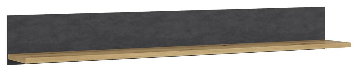 Etajeră de perete NINA - stejar Artisan, material pe bază de lemn (164/21/23cm) - Modern Living