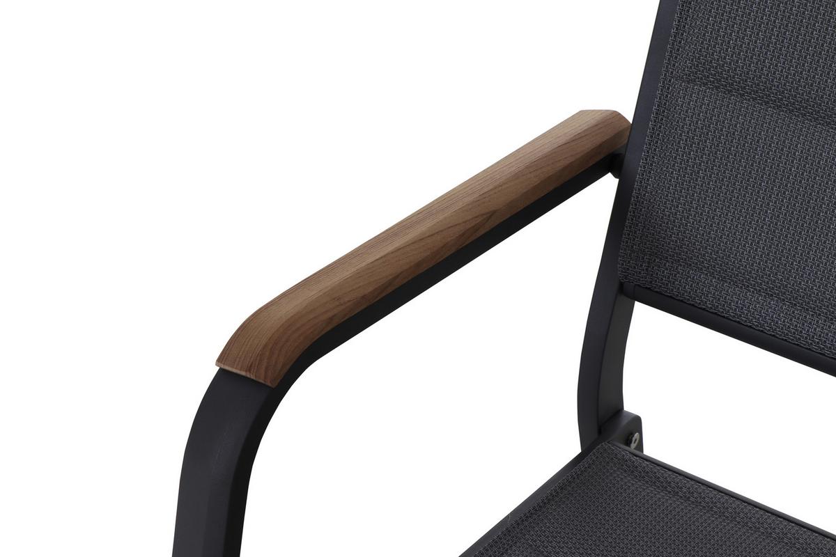 GARTENBANK N40082 - Anthrazit, KONVENTIONELL, Holz/Kunststoff (138,5/97/67cm) - Siena Garden