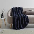 Decke Saskia ca. 130x180 cm in Blau - Blau, Textil (130/180cm) - Mömax modern living