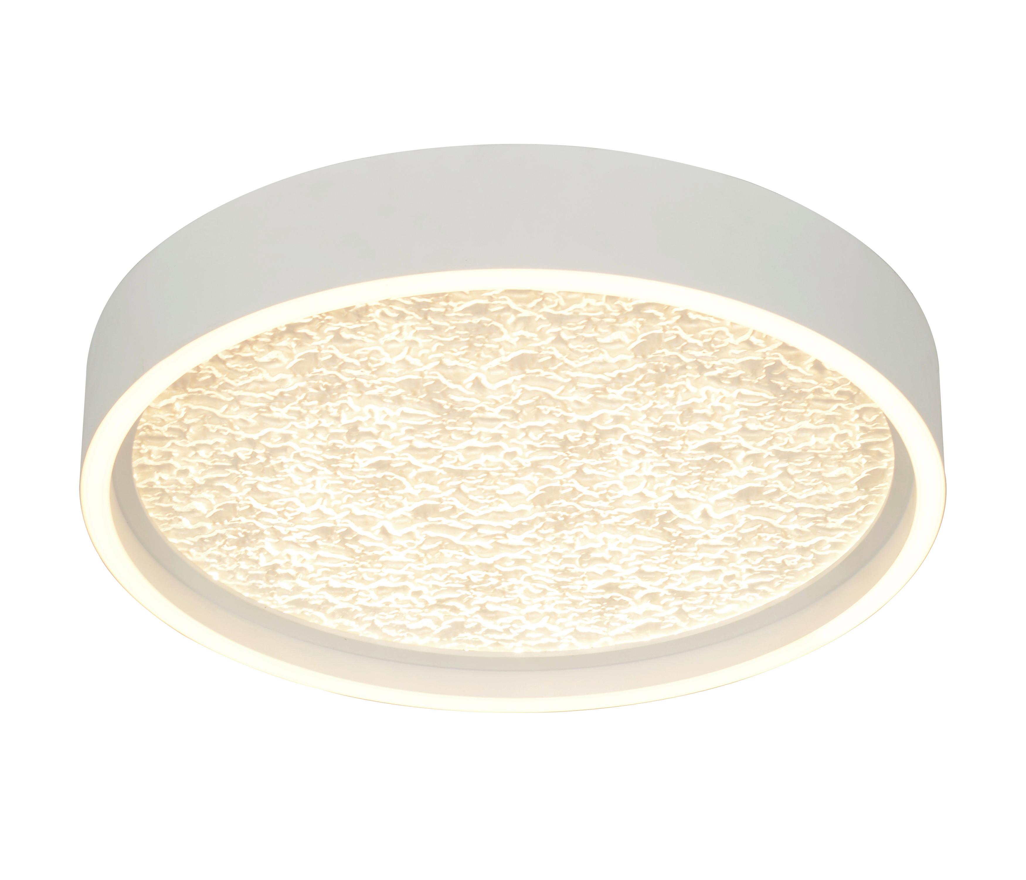 LAMPA SUFITOWA LED 9069-108M BORMES - biały, Basics, tworzywo sztuczne/metal (40/6,5cm)