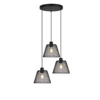 Függőlámpa Ylvie - fekete, Modern, műanyag/fém (42/120cm) - Modern Living