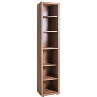 Polica Rilega - boja oraha, Moderno, pločasti materijal (45,2/216,8/35,5cm) - Modern Living