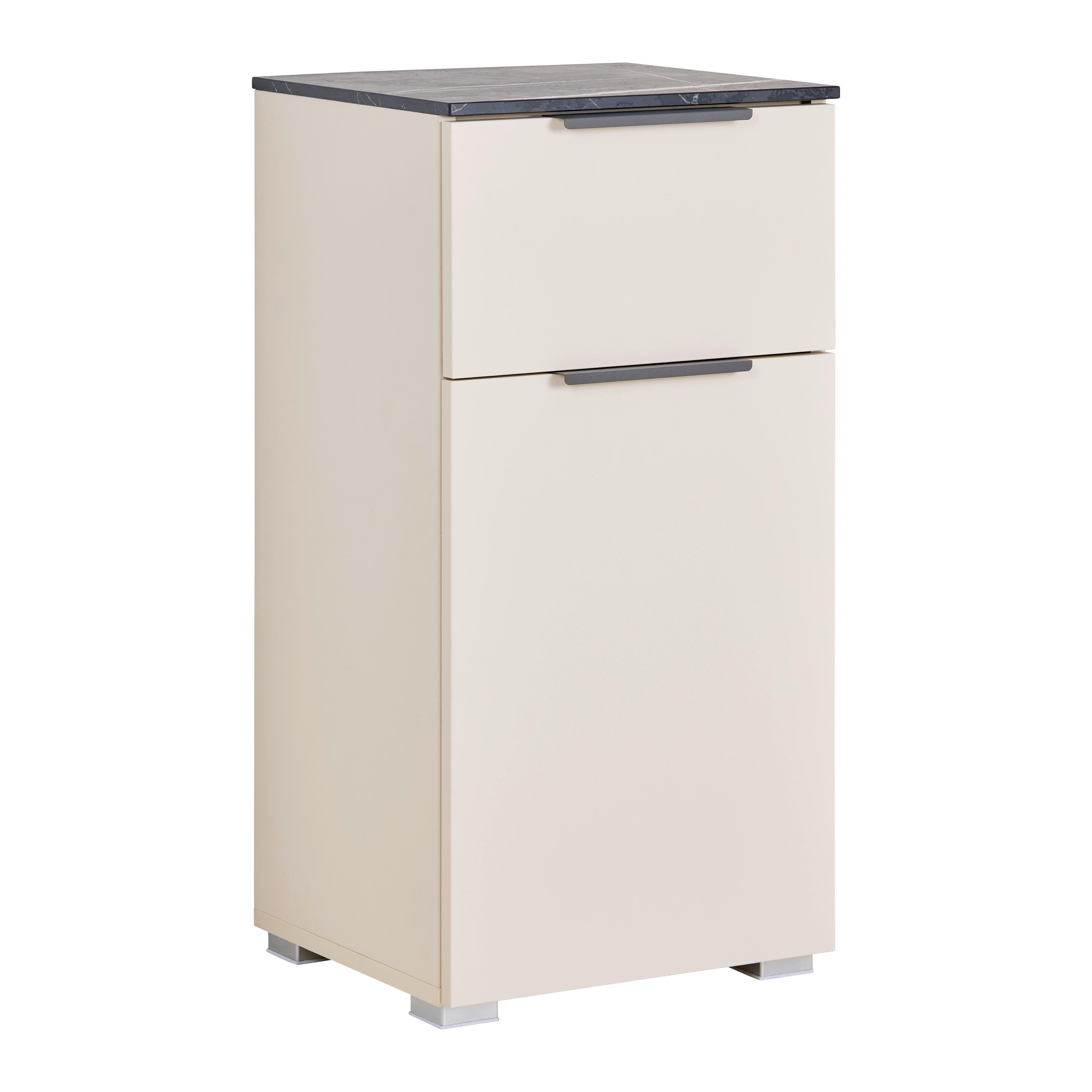 UNDERSKÅP LIANA -EXKLUSIV- - antracit, Modern, metall/trämaterial (39,5/80,6/35cm) - Mömax
