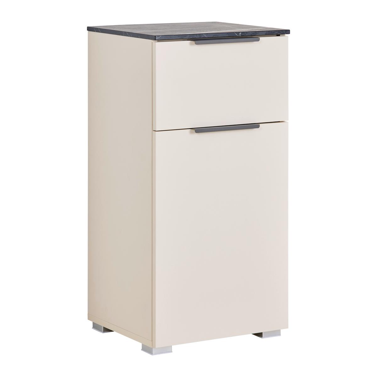 Unterschrank Liana Kaschmirfarben - Anthrazit, MODERN, Holzwerkstoff/Metall (39,5/80,6/35cm) - Mömax