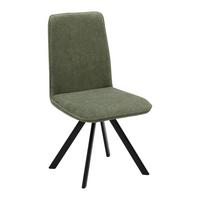 Stuhl Mendosa 100 in Grün - Schwarz/Grün, Basics, Textil/Metall (47/92/60cm) - Premium Living