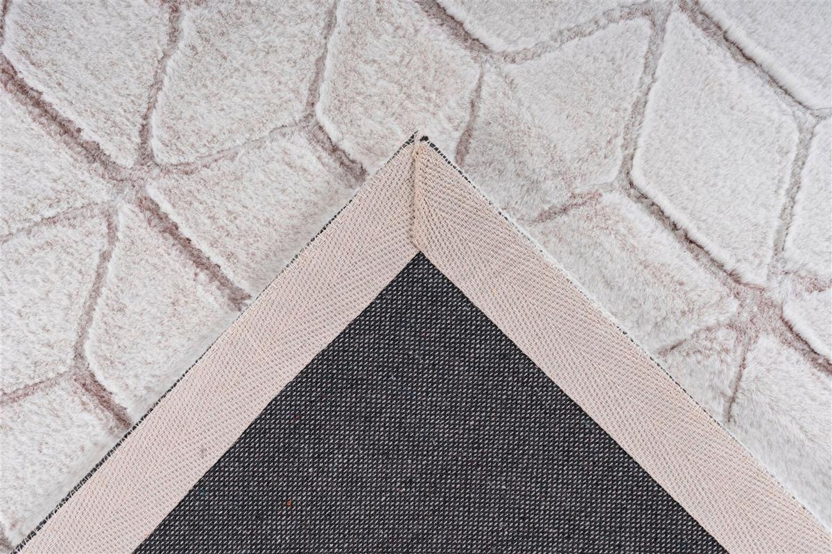 TEPPICH VIVICA 125 WEIß / ROSÉ - Weiss/Roségold, Konventionell, Textil (160/230cm) - Kayoom