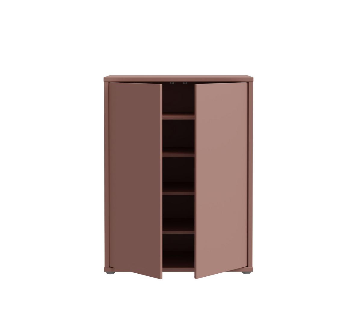 Ormarić Za Cipele Alice - siva/terakota, Moderno, drvni materijal/plastika (74,5/99,1/34,9cm) - Modern Living