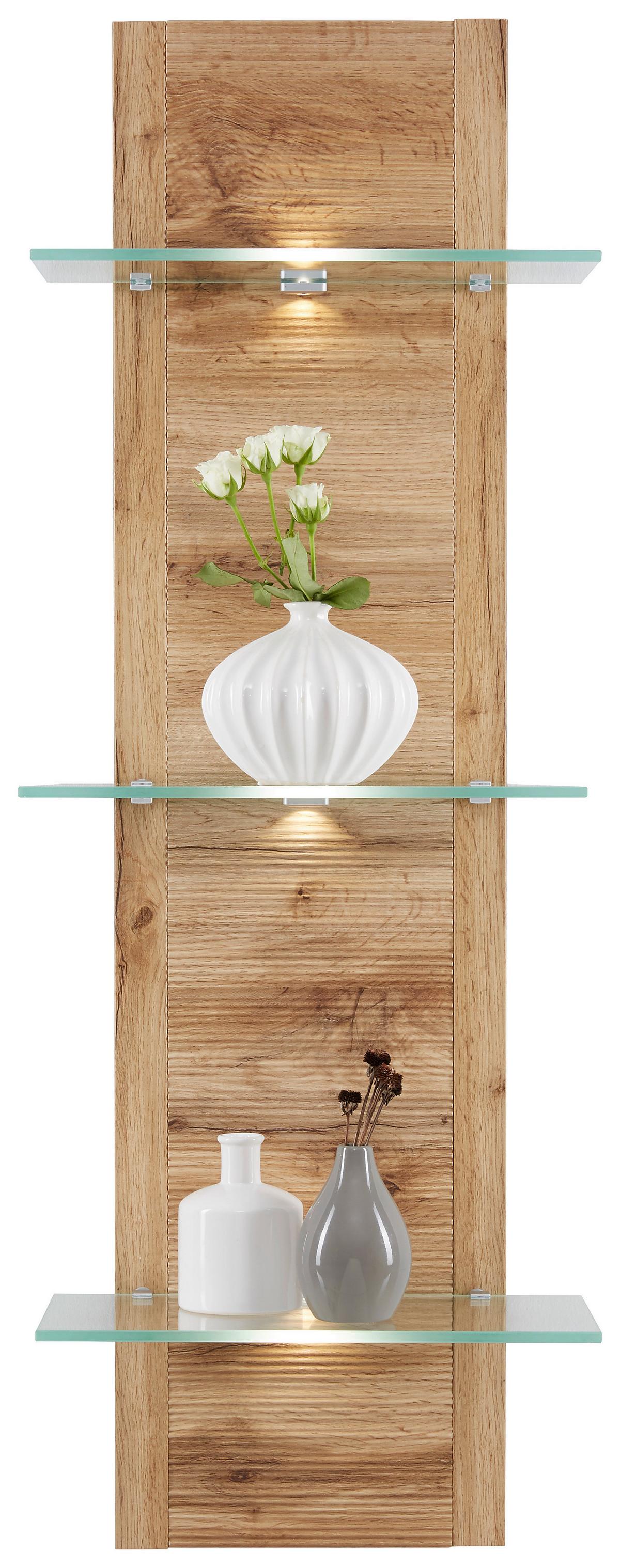 Wandpaneel Alamo in Eichefarben - Eichefarben, MODERN, Glas/Holzwerkstoff (38/110/19cm) - Mömax