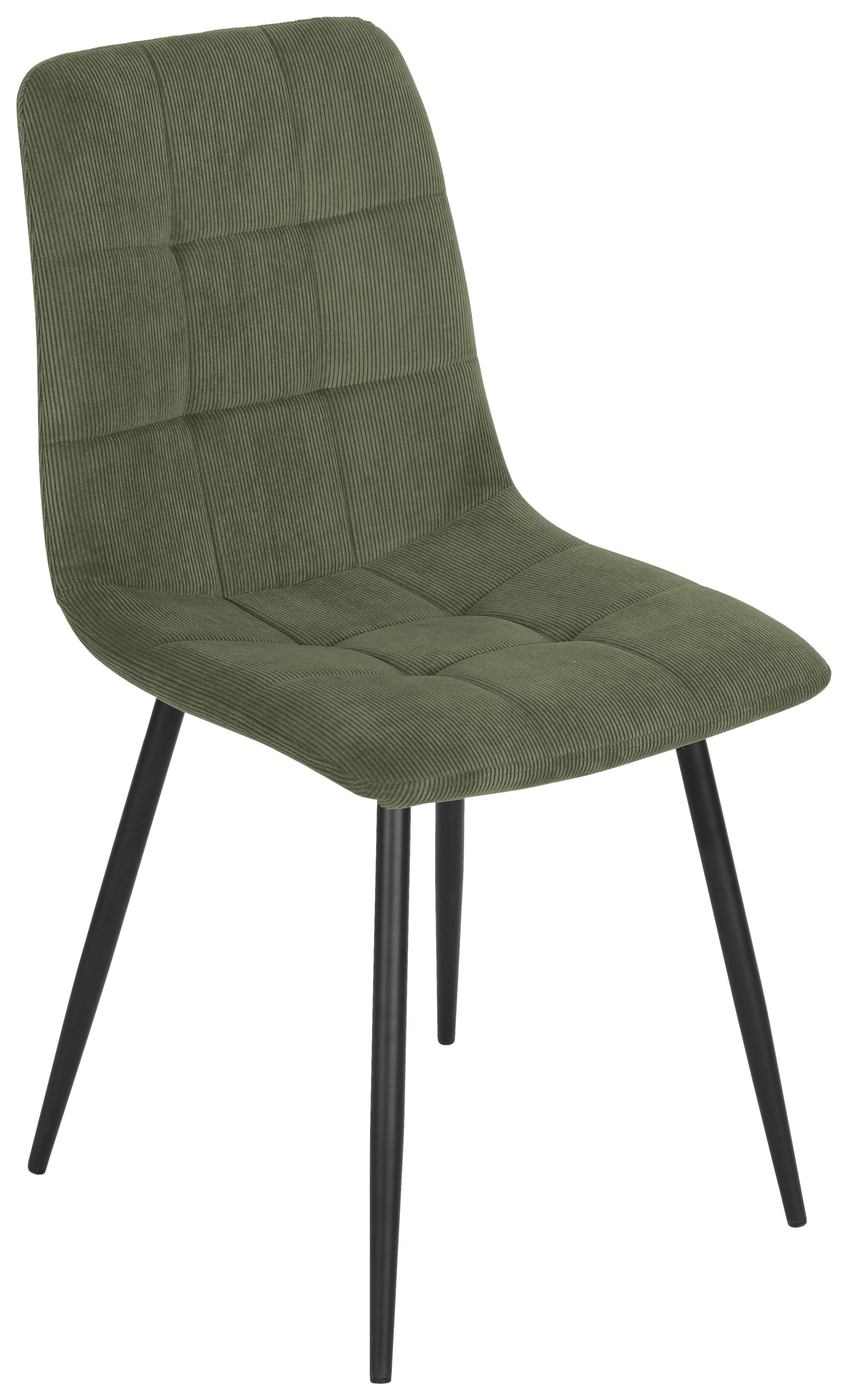 Stolica Nino - zelena/crna, Moderno, drvo/metal (45/87/57cm) - Mömax
