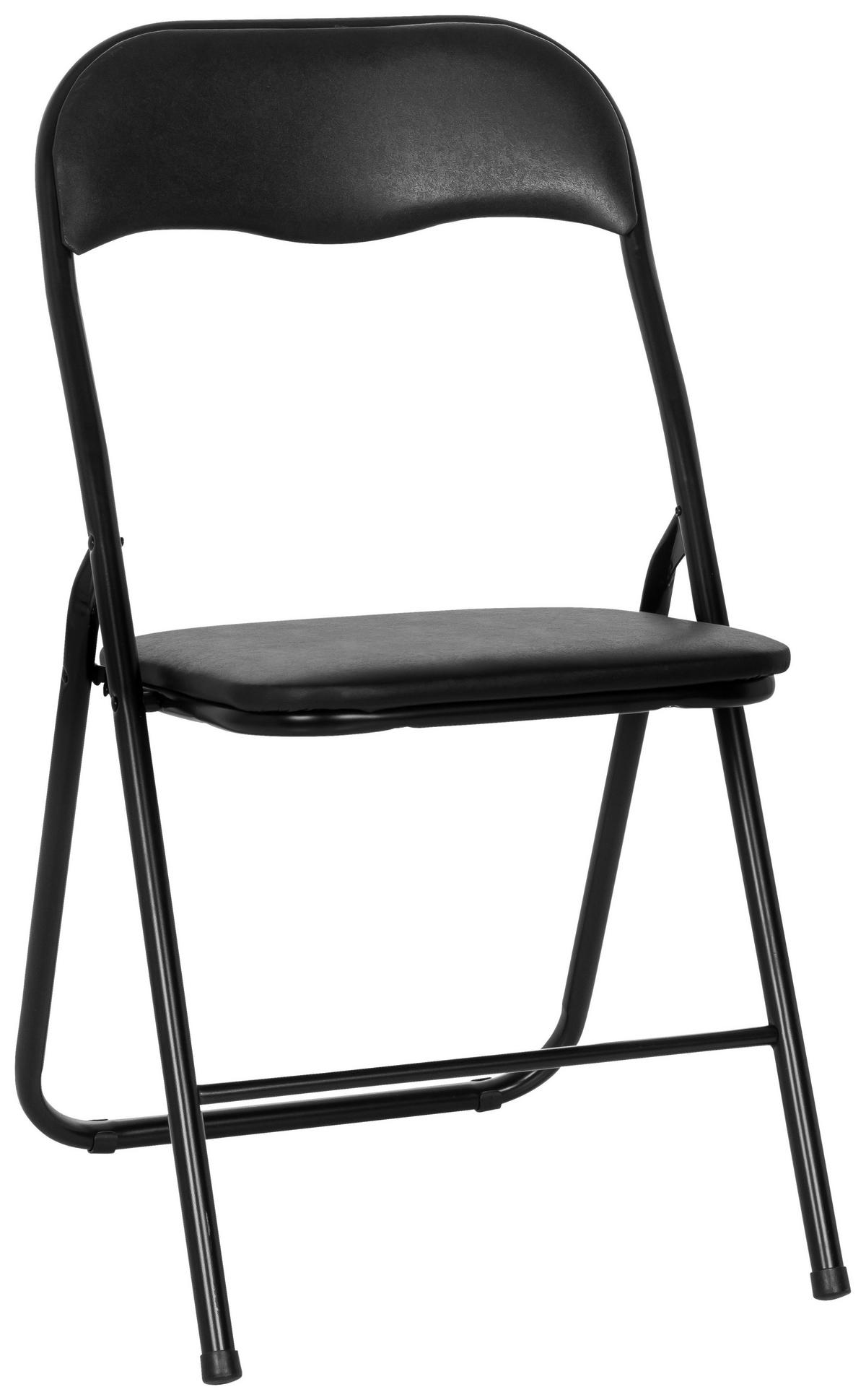 Zložljiv Stol Tudela Basic, Črna - črna, Moderno, kovina (44/81/48cm) - MID.YOU