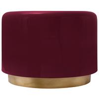 BEISTELLTISCH ART DECO 275 BEERE - Beere/Goldfarben, Design, Metall (51,5/43cm) - Kayoom