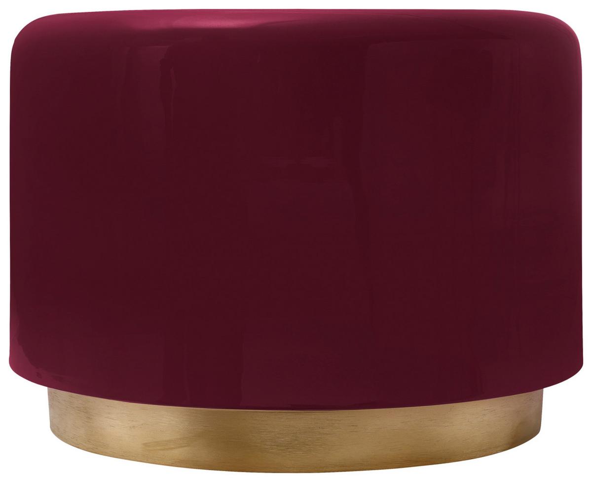 BEISTELLTISCH ART DECO 275 BEERE - Beere/Goldfarben, Design, Metall (51,5/43cm) - Kayoom