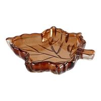 Dekoteller Marleen Braun - Braun, Konventionell, Glas (14/2/11.5cm) - Modern Living