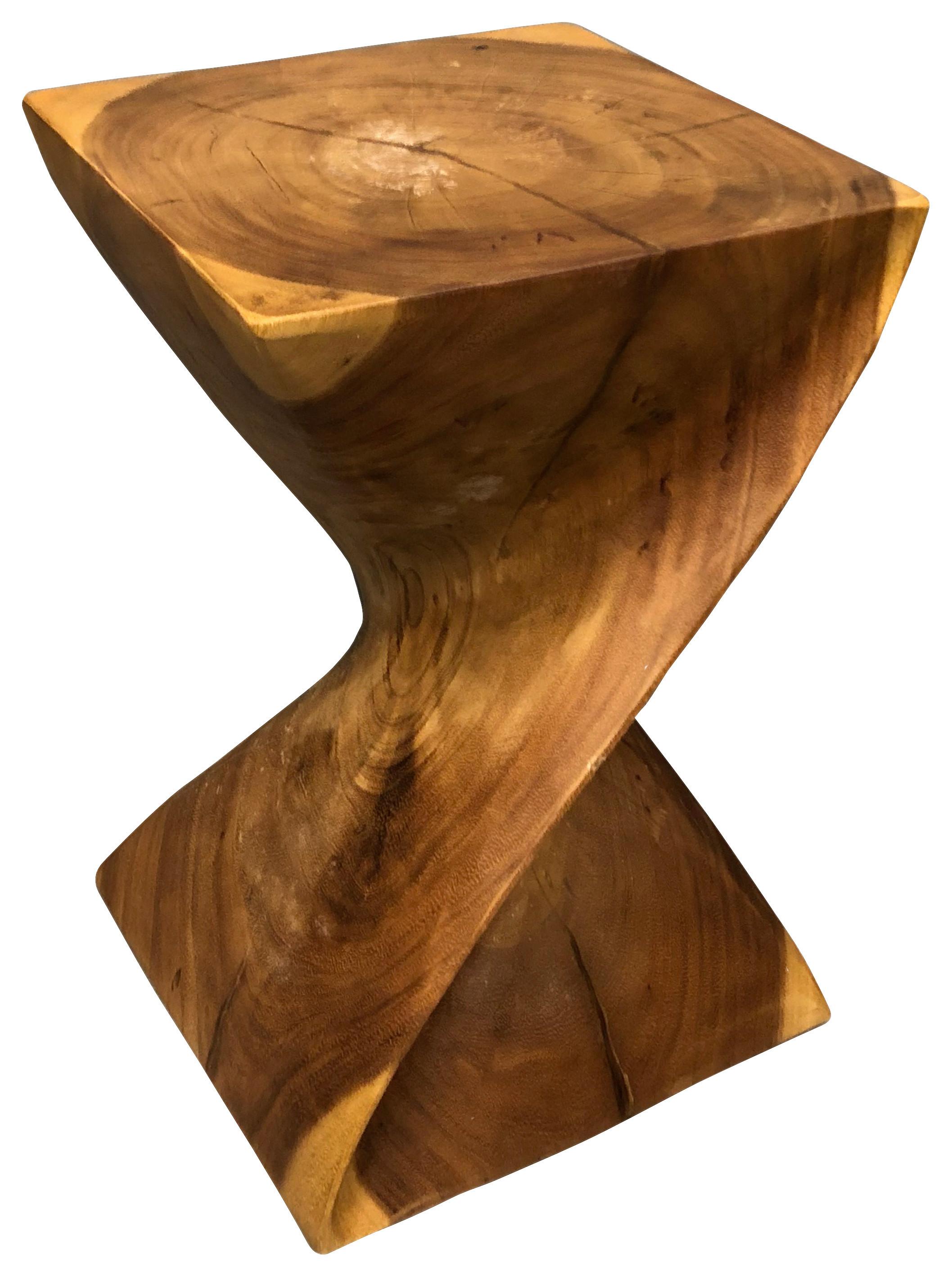 Blumensäule in Naturfarben - Naturfarben, Lifestyle, Holz (30/45/30cm) - ecoTree