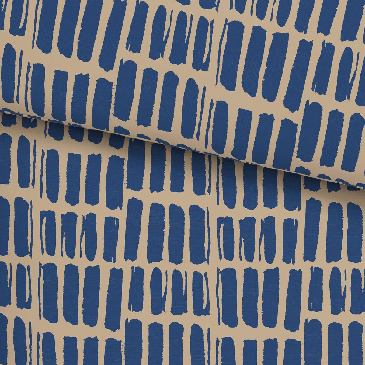 Lenjerie de pat Adam, cca. 140x200/50x70 cm - albastru/bej, Modern, textil (140/200cm) - Mömax