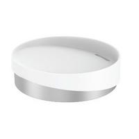 Seifenschale Chris in Weiss - Weiss, Modern, Kunststoff/Metall (11/3cm) - Premium Living