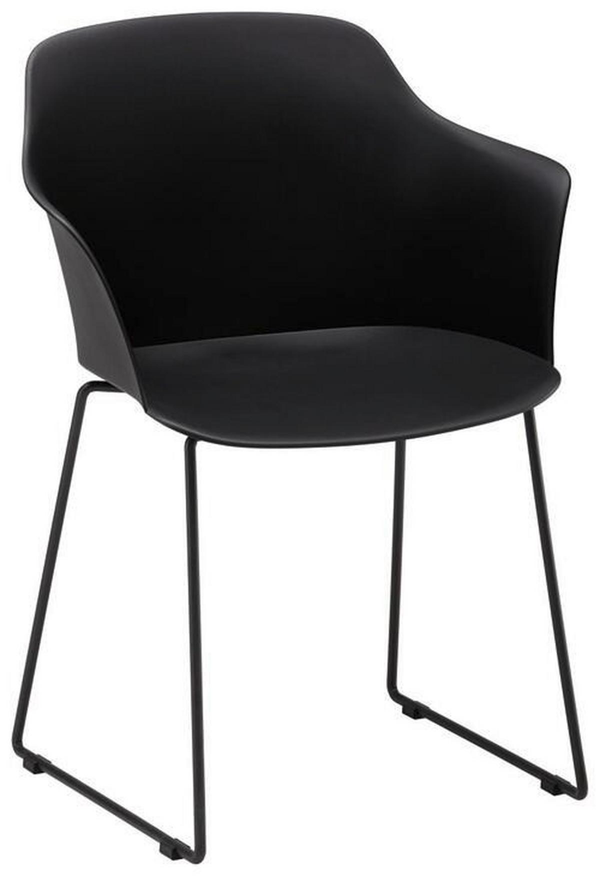 KRZESŁO OGRODOWE MAILAND - czarny, tworzywo sztuczne/metal (58,5/80,5/52,5cm) - Modern Living