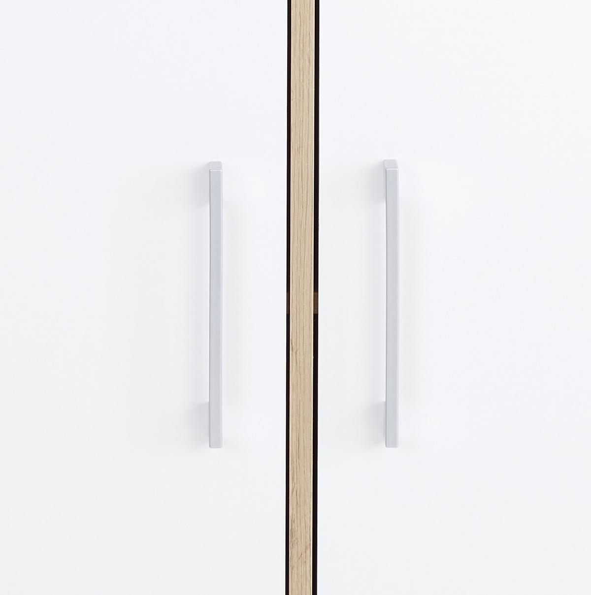 Regal Box - bijela/boje hrasta, Moderno, drvni materijal/plastika (75/205/40cm) - Modern Living