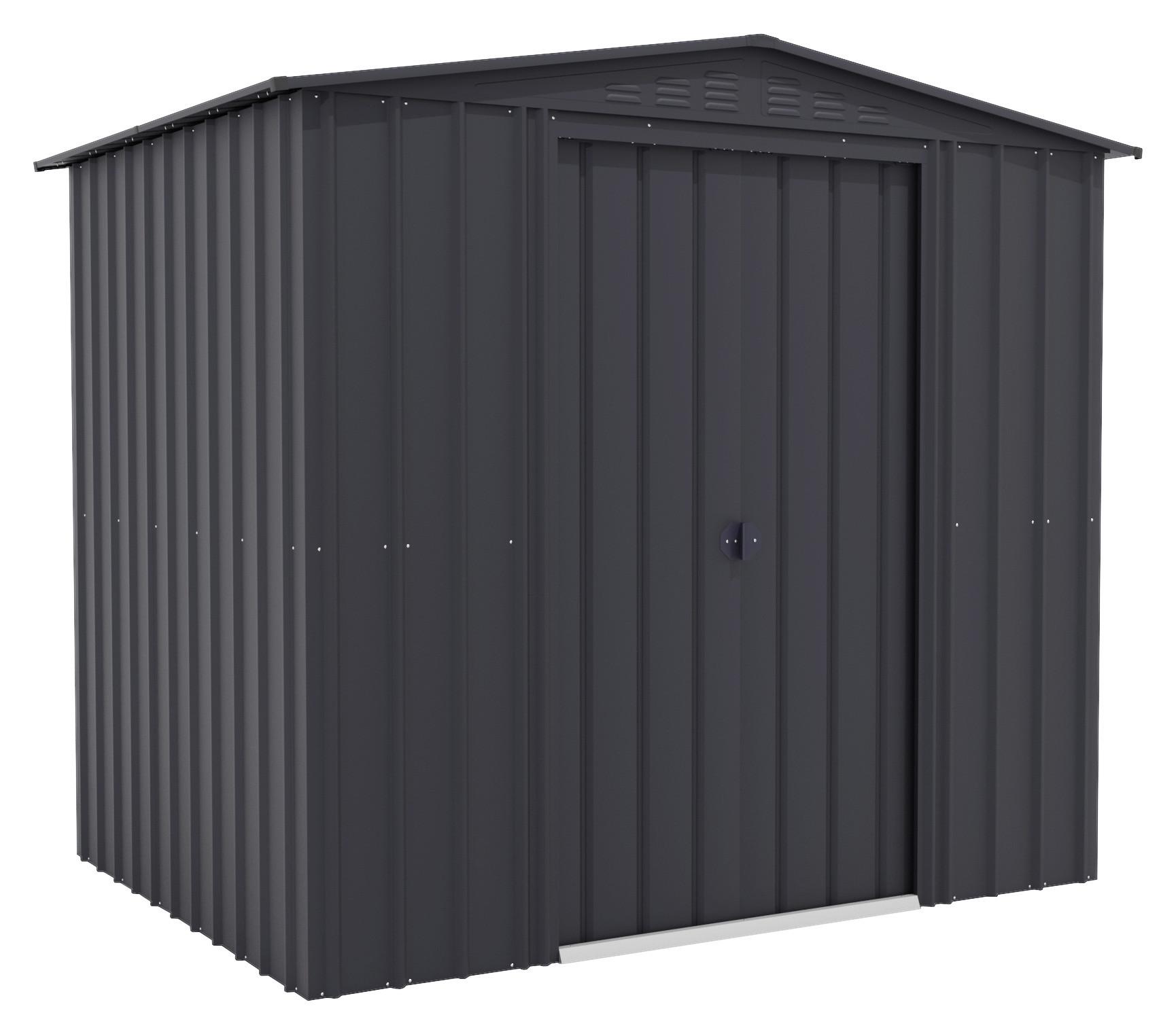 Gartenhaus Raumwunder Tower 86 in Anthrazit - Anthrazit, Basics, Metall (245/220/185cm)