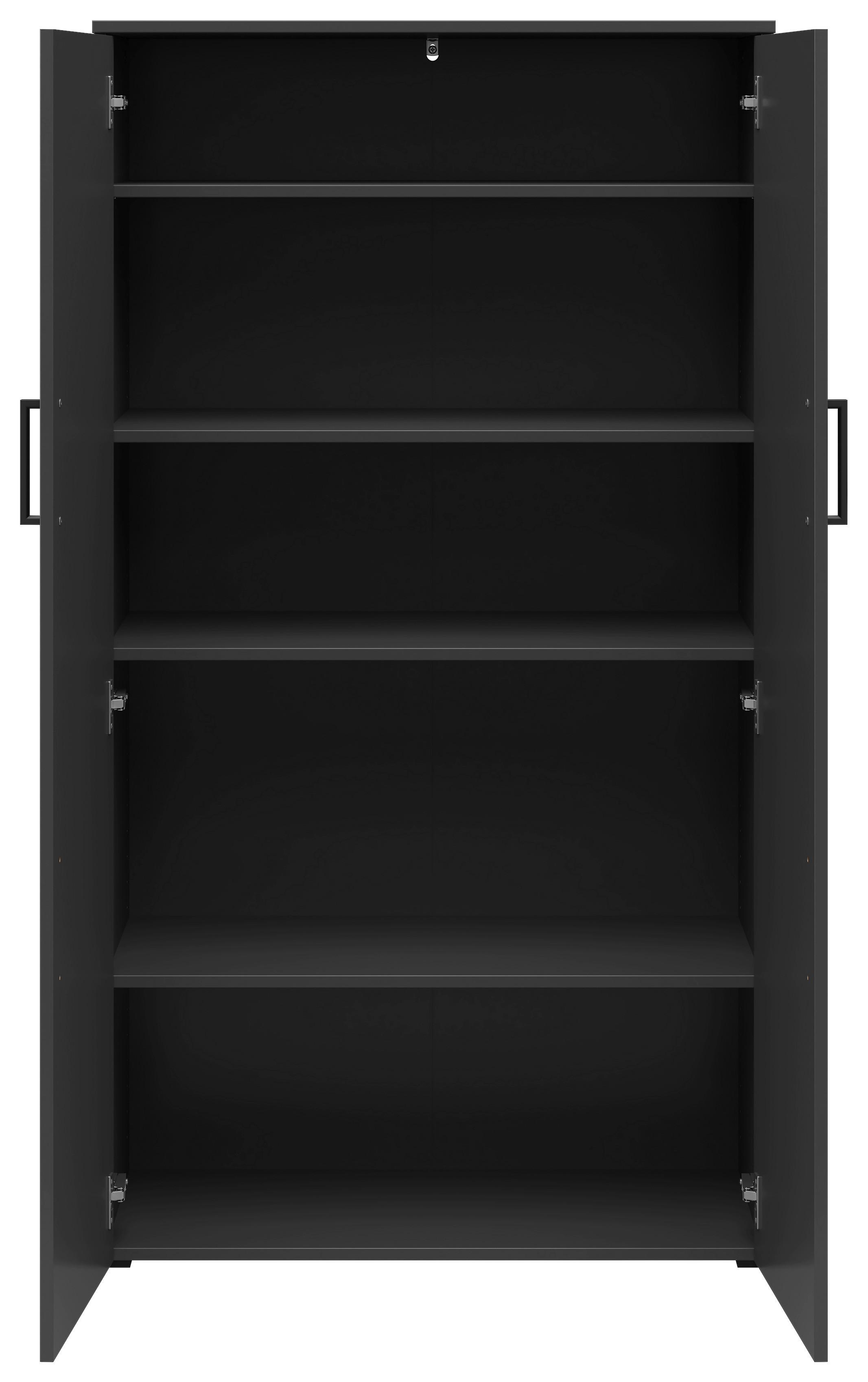 Ormar Multi - boje grafita/crna, Moderno, drvni materijal/plastika (80/147/40cm) - Modern Living