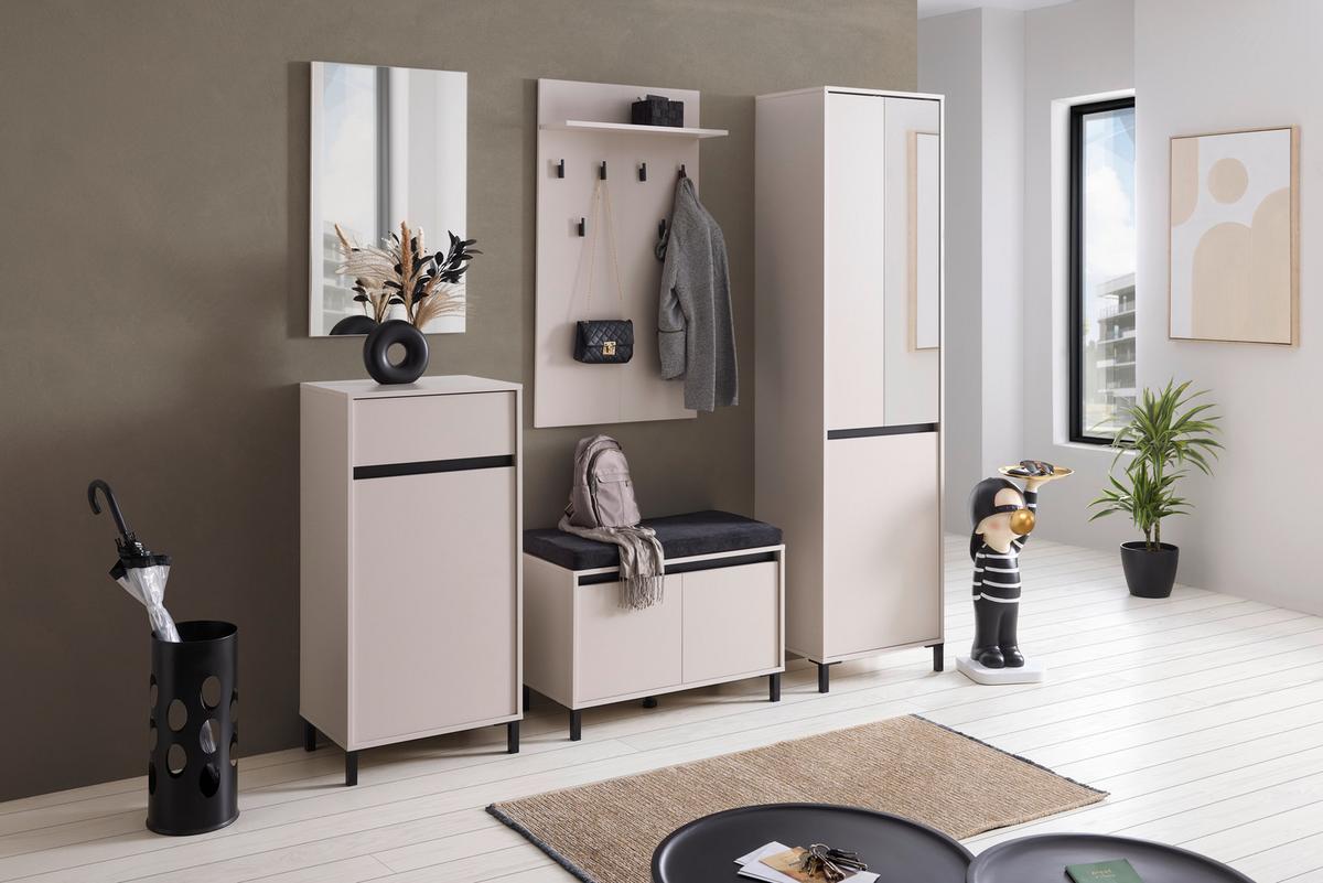 Garderobenschrank Arran Kaschmir - Kaschmir, MODERN, Holzwerkstoff (55/206/40cm) - Mömax
