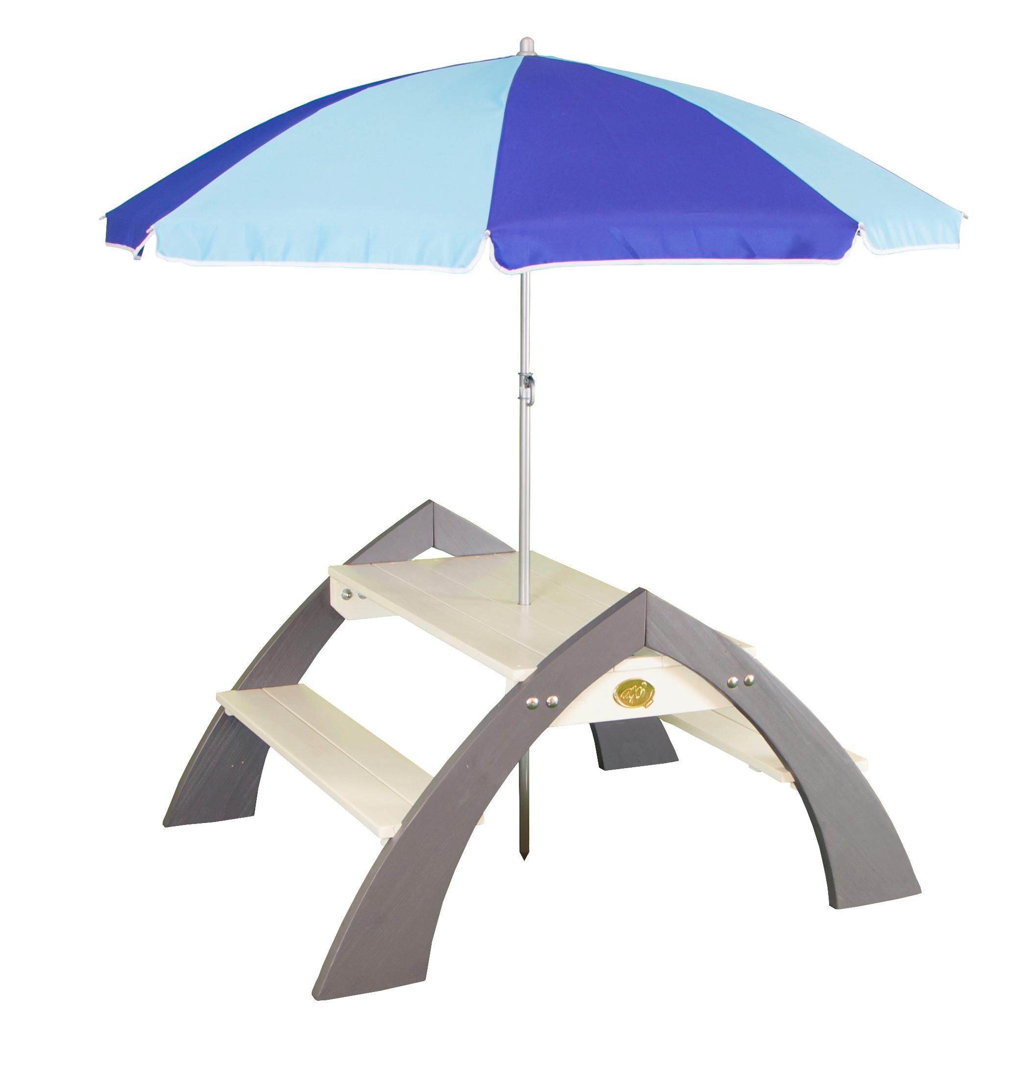 Kinder-Gartentisch Axi Kylo aus Holz - Weiß/Dunkelblau, Basics, Holz (119/100/119cm) - Ambia Garden