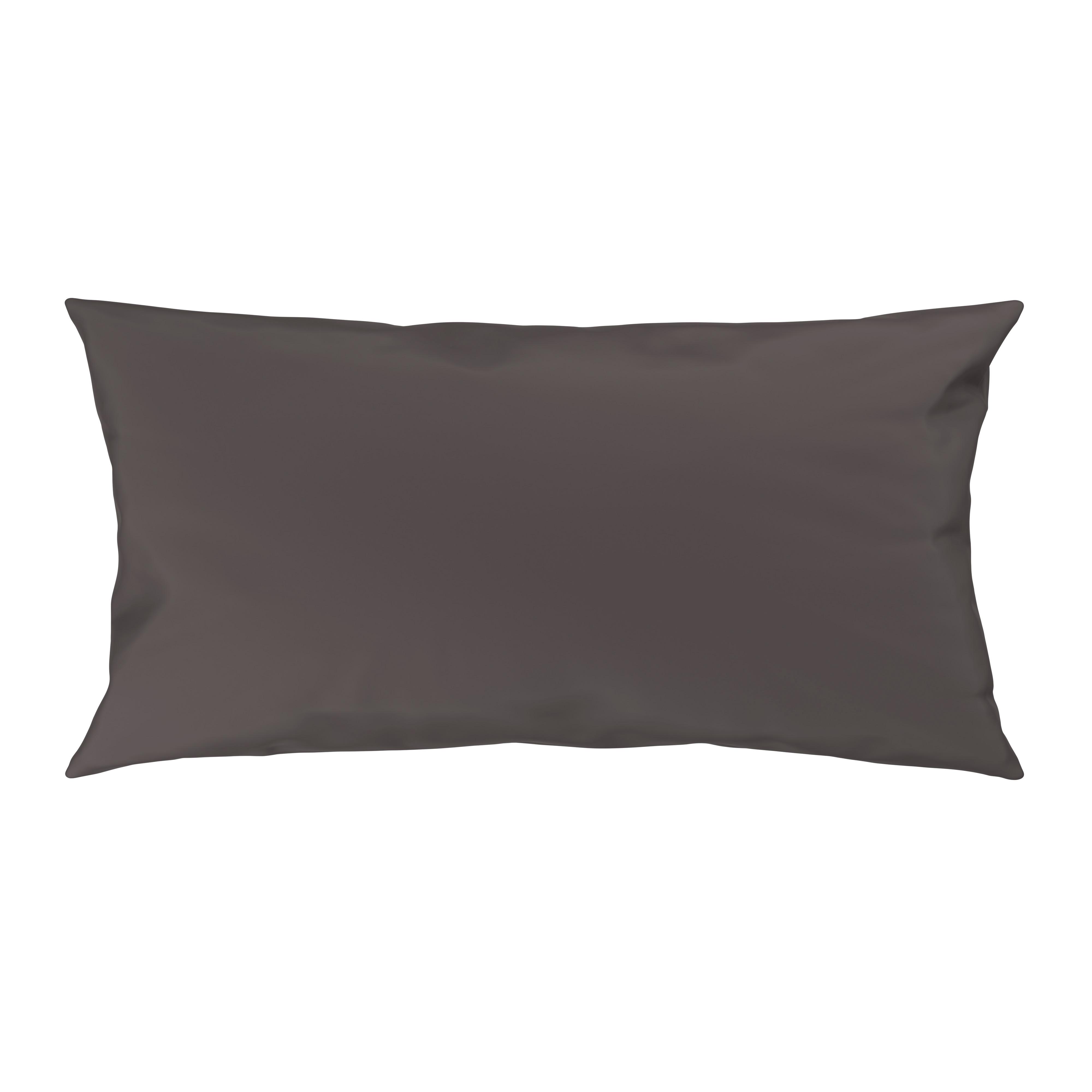 Kissenhülle Xenia Uni Anthrazit ca. 40x80cm - Anthrazit, MODERN, Textil (40/80cm) - Premium Living