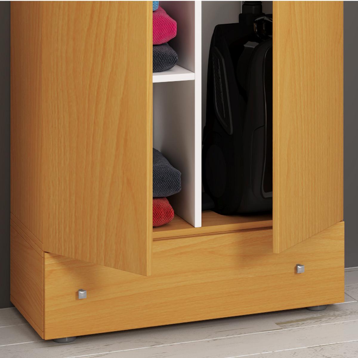 Večnamenska Omara Lona Xxl, Bukev - siva/črna, Moderno, umetna masa/leseni material (70/240/39cm) - MID.YOU