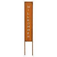 DEKORACYJNA WTYCZKA OGRODOWA 10031451 - kolor rdzawy, Basics, metal (13/83/1cm)