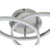 LED-TAKLAMPA ROLAND - silver/nickelfärgad, Modern, metall/plast (47/38,5/8cm) - Mömax