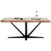 MATBORD VECTOR - svart/akaciefärgad, Modern, metall/trä (180/76/90cm) - Mömax