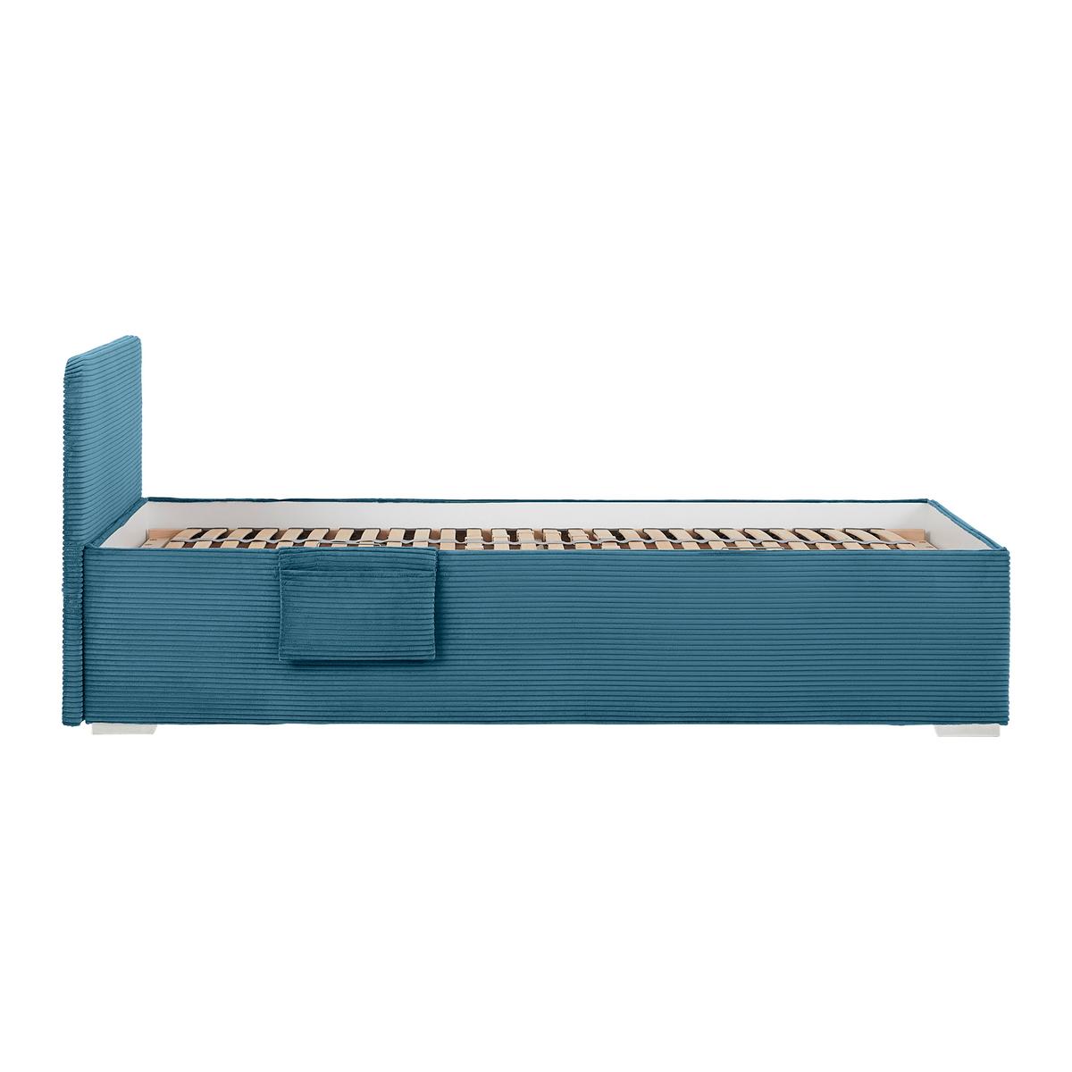 Bett Remi Pastelblau ca. 90x200cm - Chromfarben/Pastellblau, KONVENTIONELL, Holz/Kunststoff (90/200cm) - Mömax