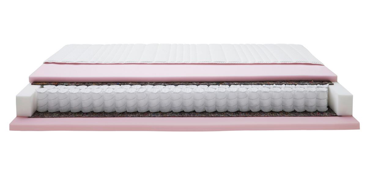 Taschenfederkernmatratze XXL-Feel ca. 140x200cm - Weiss, Textil (140/200cm) - Premium Living