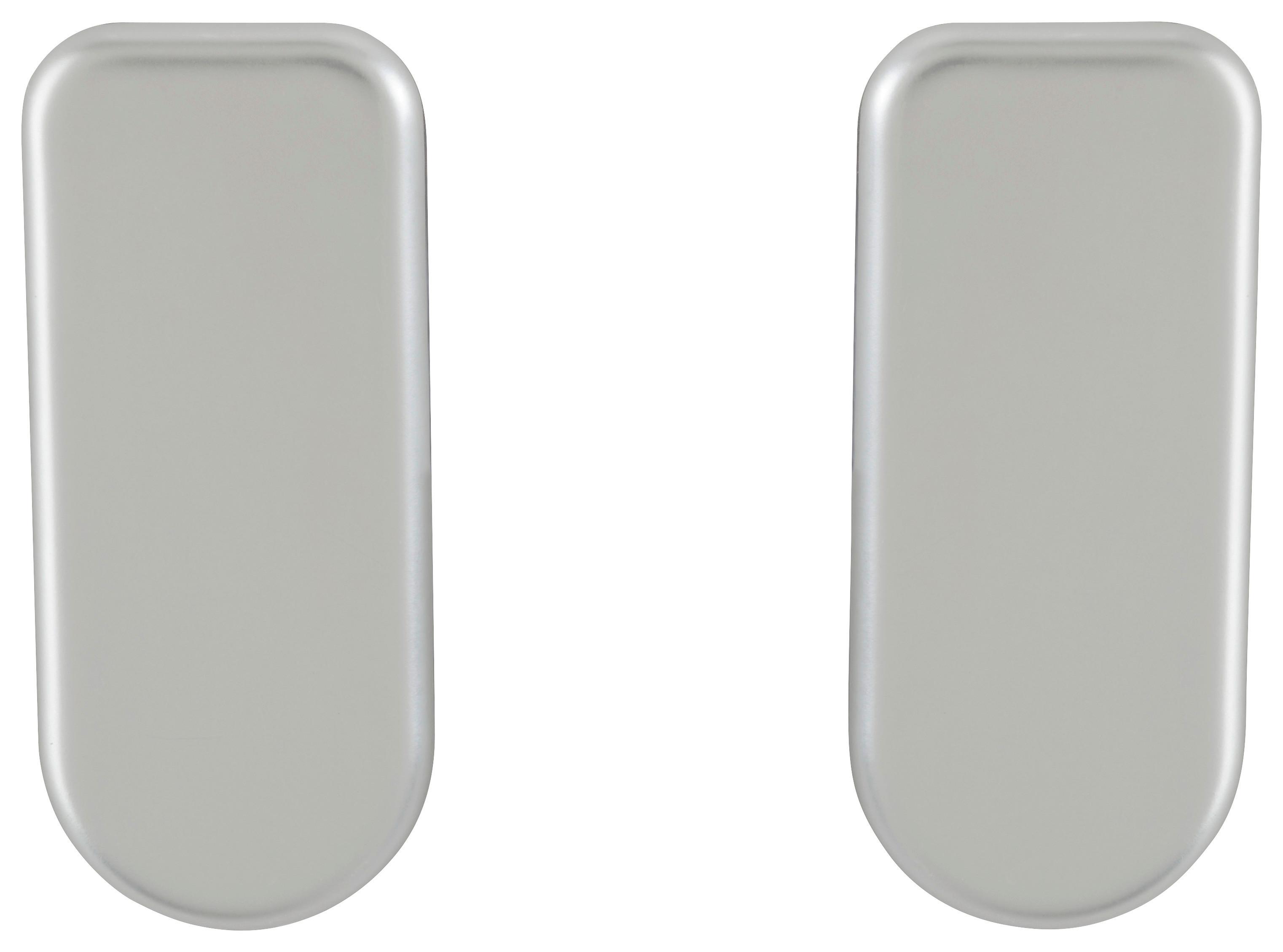 Klebehaken Wenko aus Kunststoff, 2 Stück - Silberfarben, Kunststoff (1,8/4,6/2,1cm) - Mömax