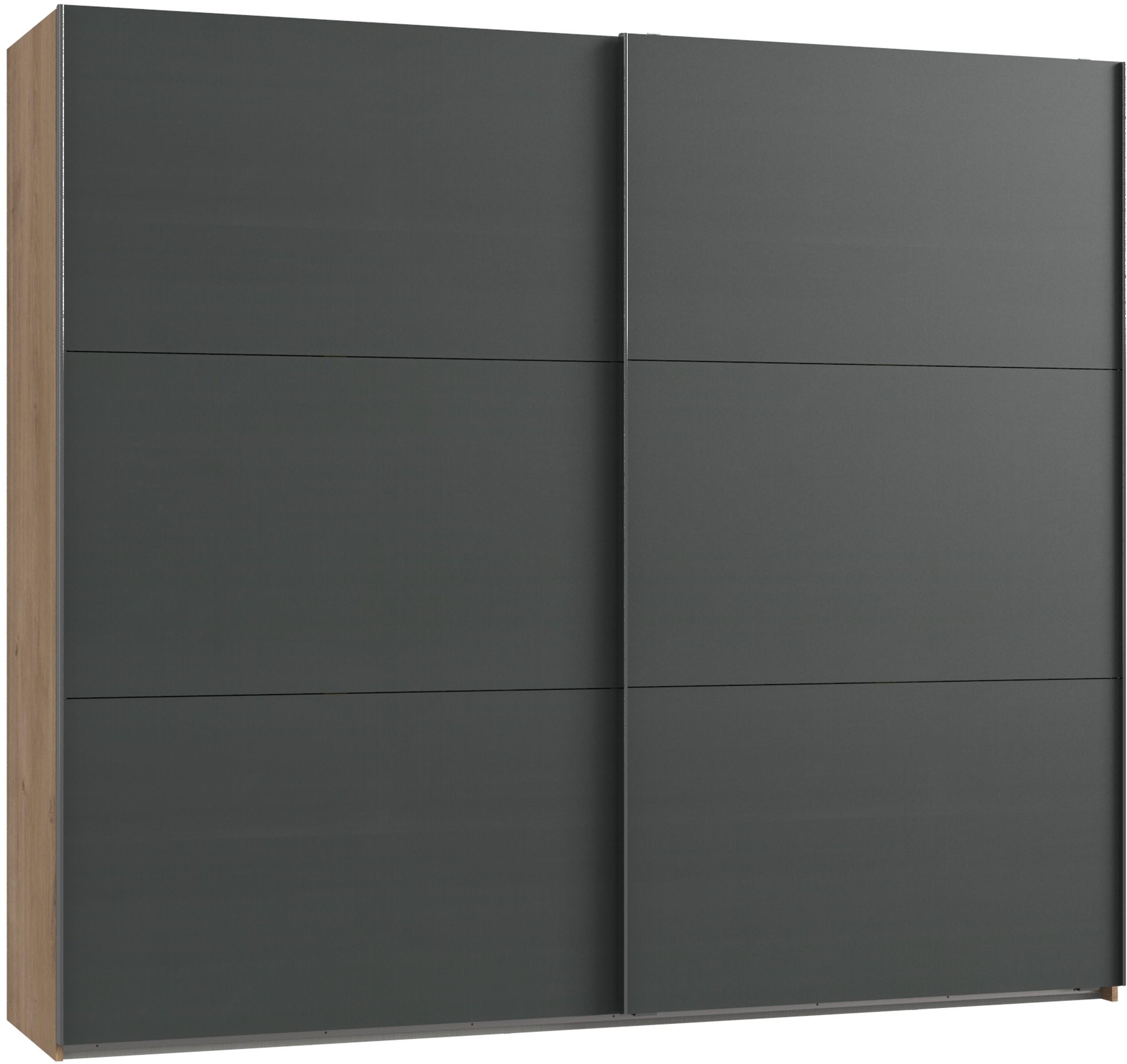 Ormar S Kliznim Vratima Level 36a - boje grafita/boje hrasta, Moderno, drvni materijal (200/216/65cm) - Modern Living