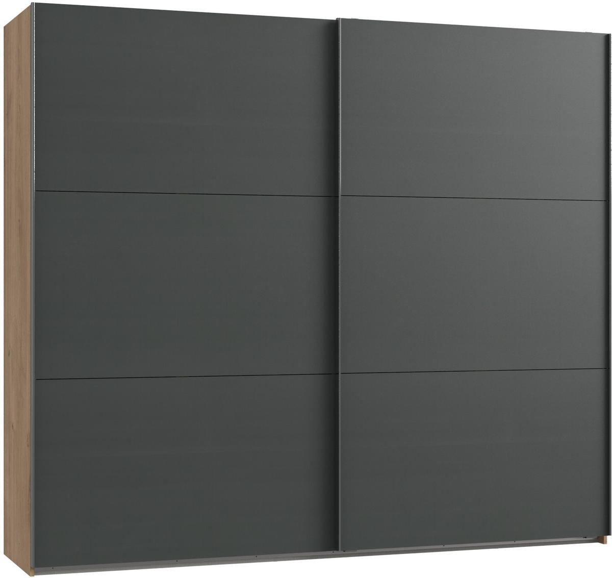 Ormar S Kliznim Vratima Level 36a - boje grafita/boje hrasta, Moderno, drvni materijal (200/216/65cm) - Modern Living