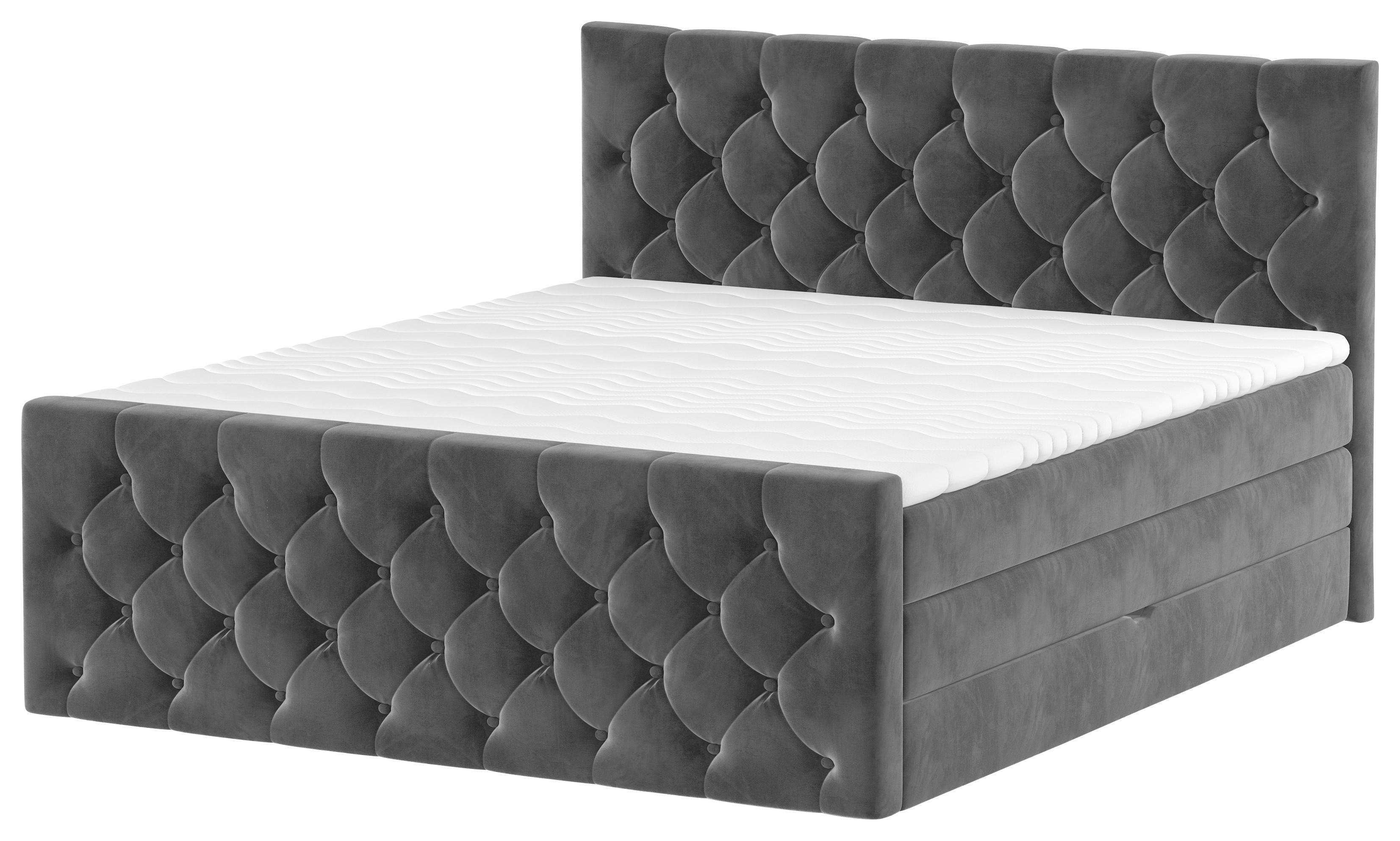 PAT BOXSPRING ELIO - bej/negru, Romantik / Landhaus, textil (140/200cm) - James Wood