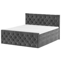 Boxspring Krevet Elio - bež/crna, Romantično / ladanjski, tekstil/plastika (180/200cm) - Modern Living