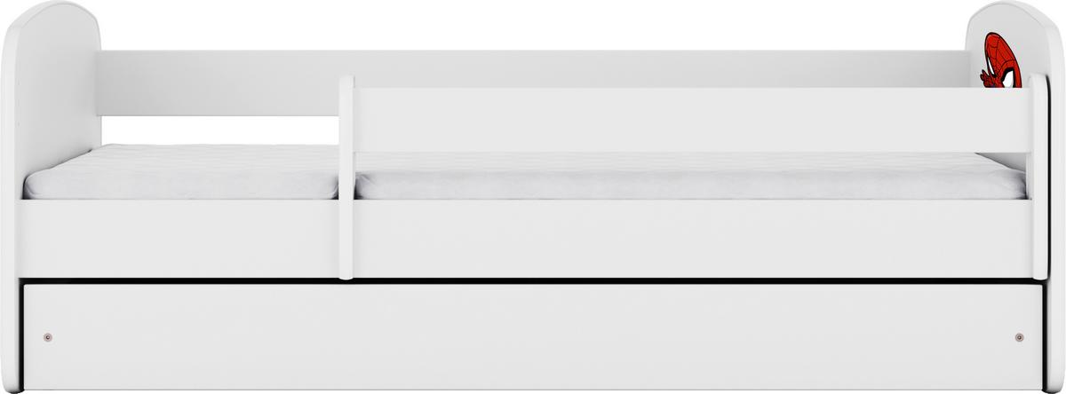 Otroška Postelja Babydreams, Bela, 80x160cm - bela/barve breze, Moderno, tekstil/leseni material (80/160cm) - MID.YOU