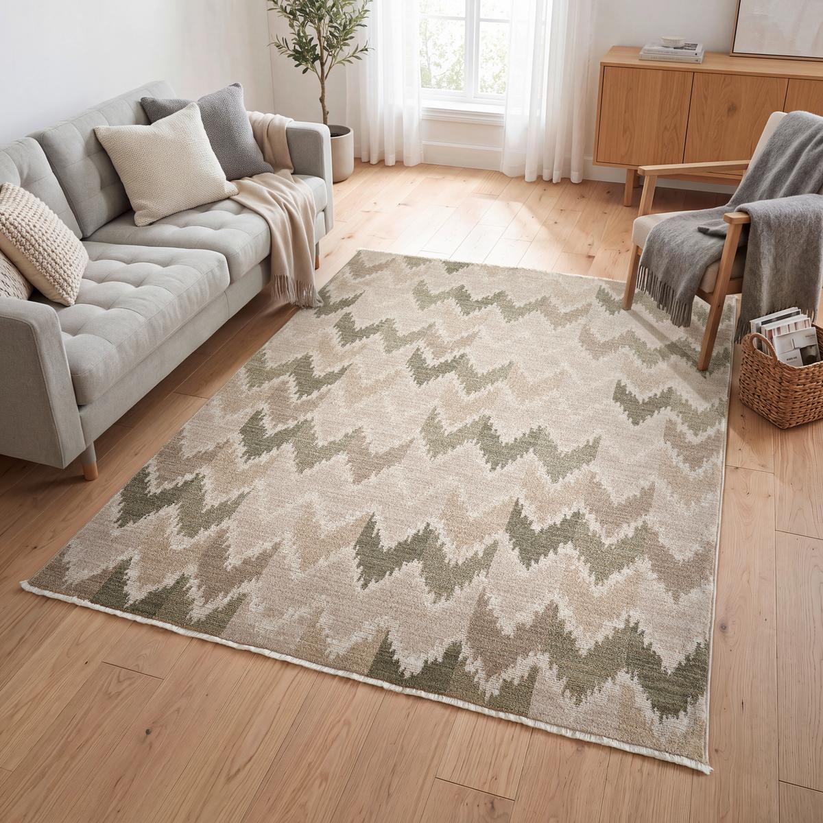 Tkani Tepih Herring Willow - zelena, Konvencionalno, tekstil (80/150cm) - Mömax