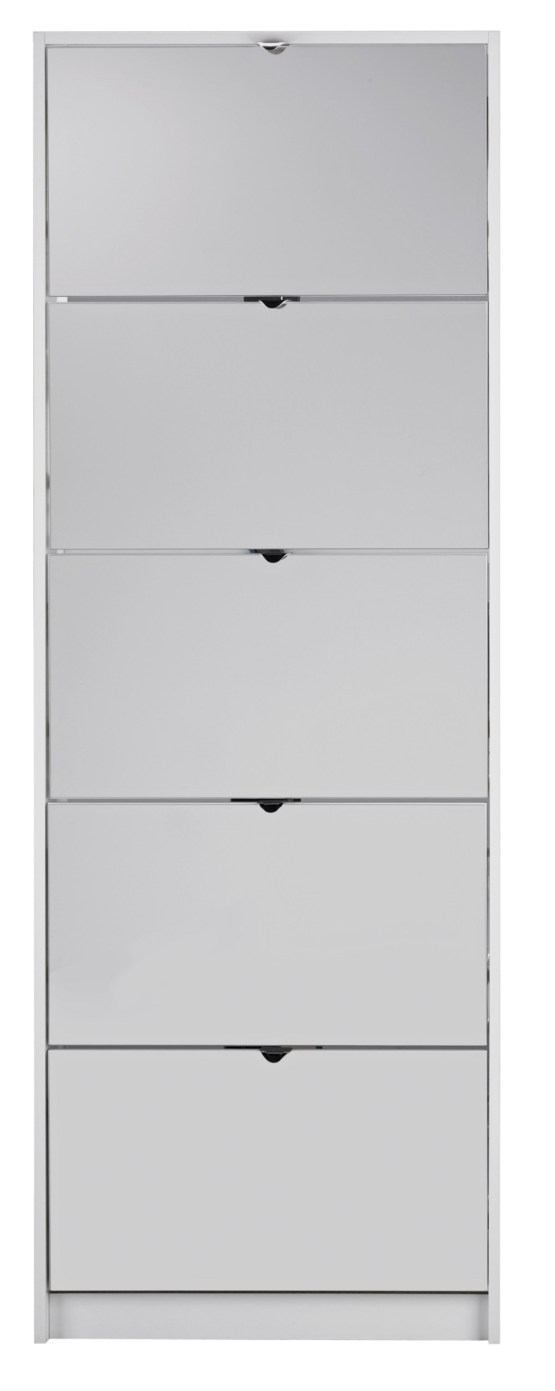 Schuhkipper in Weiß - Weiß, Holzwerkstoff (60/168/16cm) - Modern Living