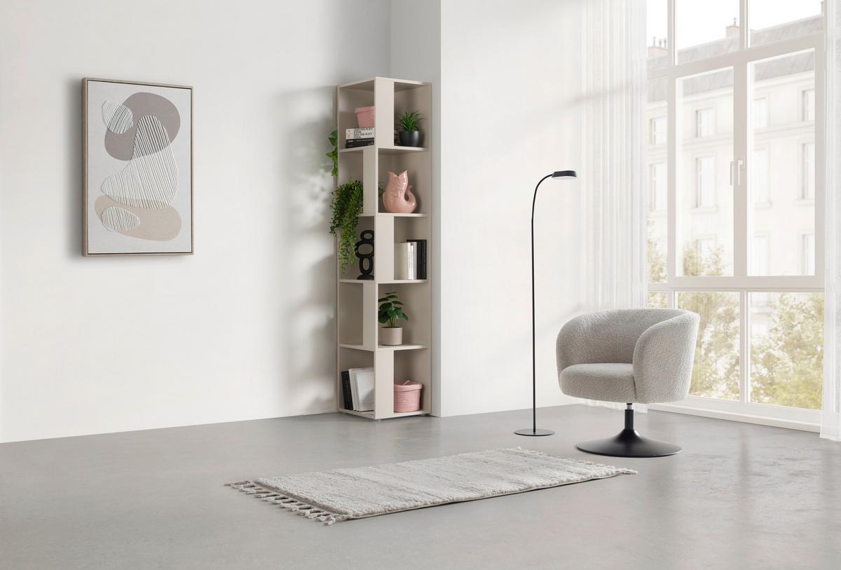 Eckregal Kornel Kaschmir - Kaschmir, MODERN, Holzwerkstoff (38/186,2/38cm) - Mömax